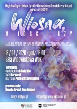 Kielce Wydarzenie Koncert Wiosna, Miłość i Bzy - Wiosenny Koncert w WDK w Kielcach